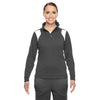 Team 365 Women's Sport Graphite/White Elite Performance Quarter-Zip