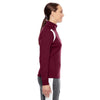 Team 365 Women's Sport Maroon/White Elite Performance Quarter-Zip