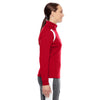 Team 365 Women's Sport Red/White Elite Performance Quarter-Zip