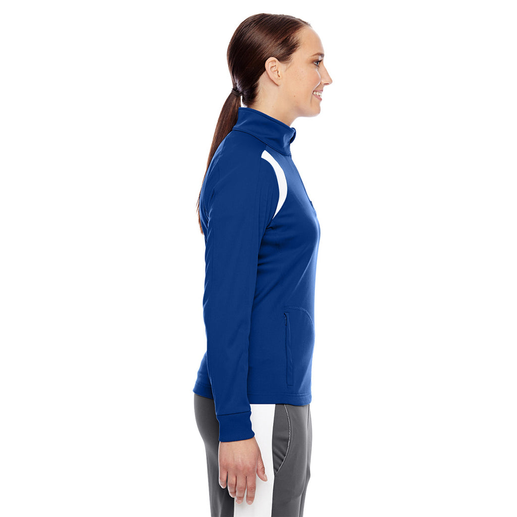 Team 365 Women's Sport Royal/White Elite Performance Quarter-Zip