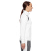 Team 365 Women's White/Sport Graphite Elite Performance Quarter-Zip