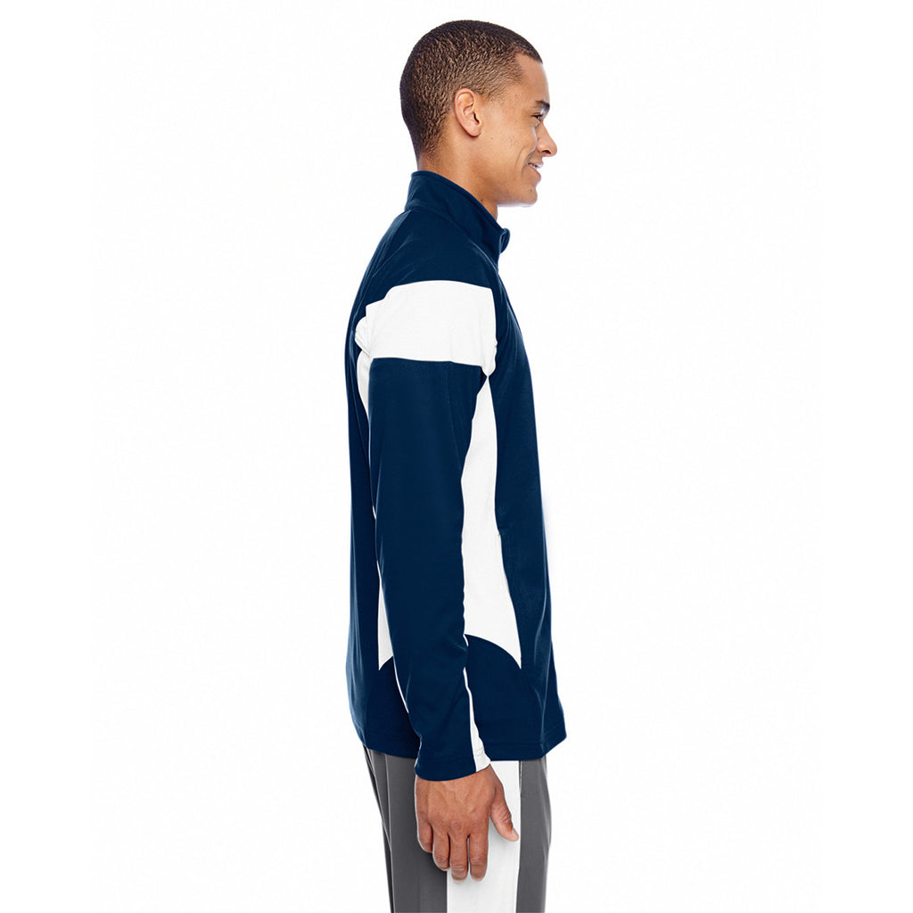 Team 365 Men's Sport Dark Navy/White Elite Performance Full-Zip