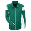 Team 365 Men's Sport Forest/White Elite Performance Full-Zip