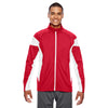 Team 365 Men's Sport Red/White Elite Performance Full-Zip