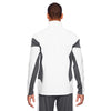 Team 365 Men's White/Sport Graphite Elite Performance Full-Zip