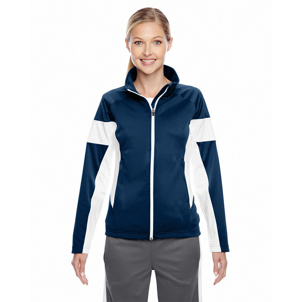 Team 365 Women's Sport Dark Navy/White Elite Performance Full-Zip