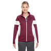 Team 365 Women's Sport Maroon/White Elite Performance Full-Zip