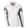 Team 365 Women's White/Sport Graphite Elite Performance Full-Zip