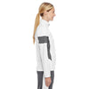 Team 365 Women's White/Sport Graphite Elite Performance Full-Zip