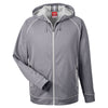 Team 365 Men's Athletic Heather/Sport Silver Excel Melange Performance Fleece Jacket