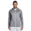 Team 365 Men's Athletic Heather/Sport Silver Excel Melange Performance Fleece Jacket