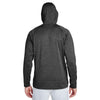 Team 365 Men's Dark Grey Heather/Sport Graphite Excel Melange Performance Fleece Jacket