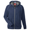 Team 365 Men's Sport Dark Navy Heather/Sport Graphite Excel Melange Performance Fleece Jacket