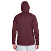 Team 365 Men's Sport Maroon Heather/Sport Silver Excel Melange Performance Fleece Jacket