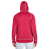 Team 365 Men's Sport Red Heather/Sport Silver Excel Melange Performance Fleece Jacket