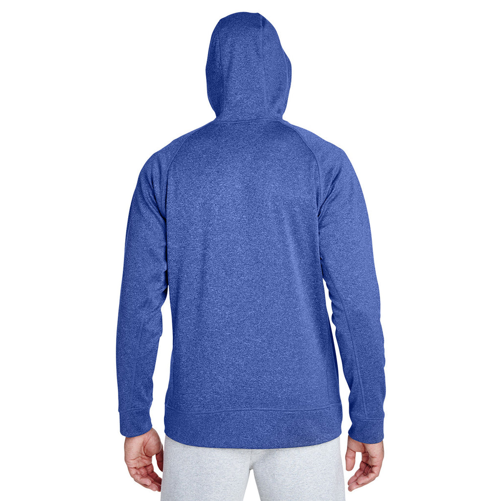 Team 365 Men's Sport Royal Heather/Sport Silver Excel Melange Performance Fleece Jacket