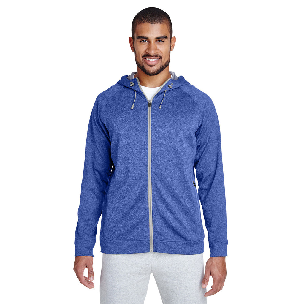 Team 365 Men's Sport Royal Heather/Sport Silver Excel Melange Performance Fleece Jacket