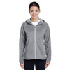 Team 365 Women's Athletic Heather/Sport Silver Excel Melange Performance Fleece Jacket