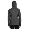 Team 365 Women's Dark Grey Heather/Sport Graphite Excel Melange Performance Fleece Jacket