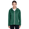 Team 365 Women's Sport Forest Heather/Sport Silver Excel Melange Performance Fleece Jacket