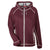 Team 365 Women's Sport Maroon Heather/Sport Silver Excel Melange Performance Fleece Jacket