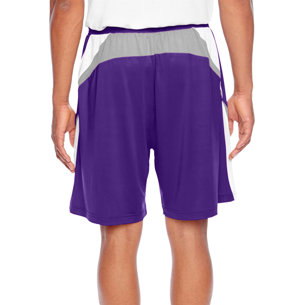 Team 365 Men's Sport Purple Tournament Short