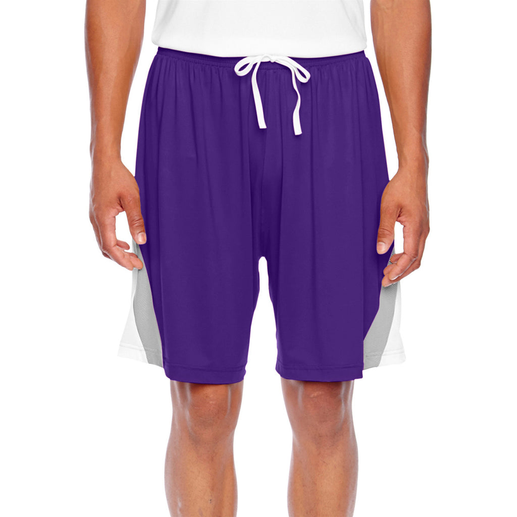 Team 365 Men's Sport Purple Tournament Short