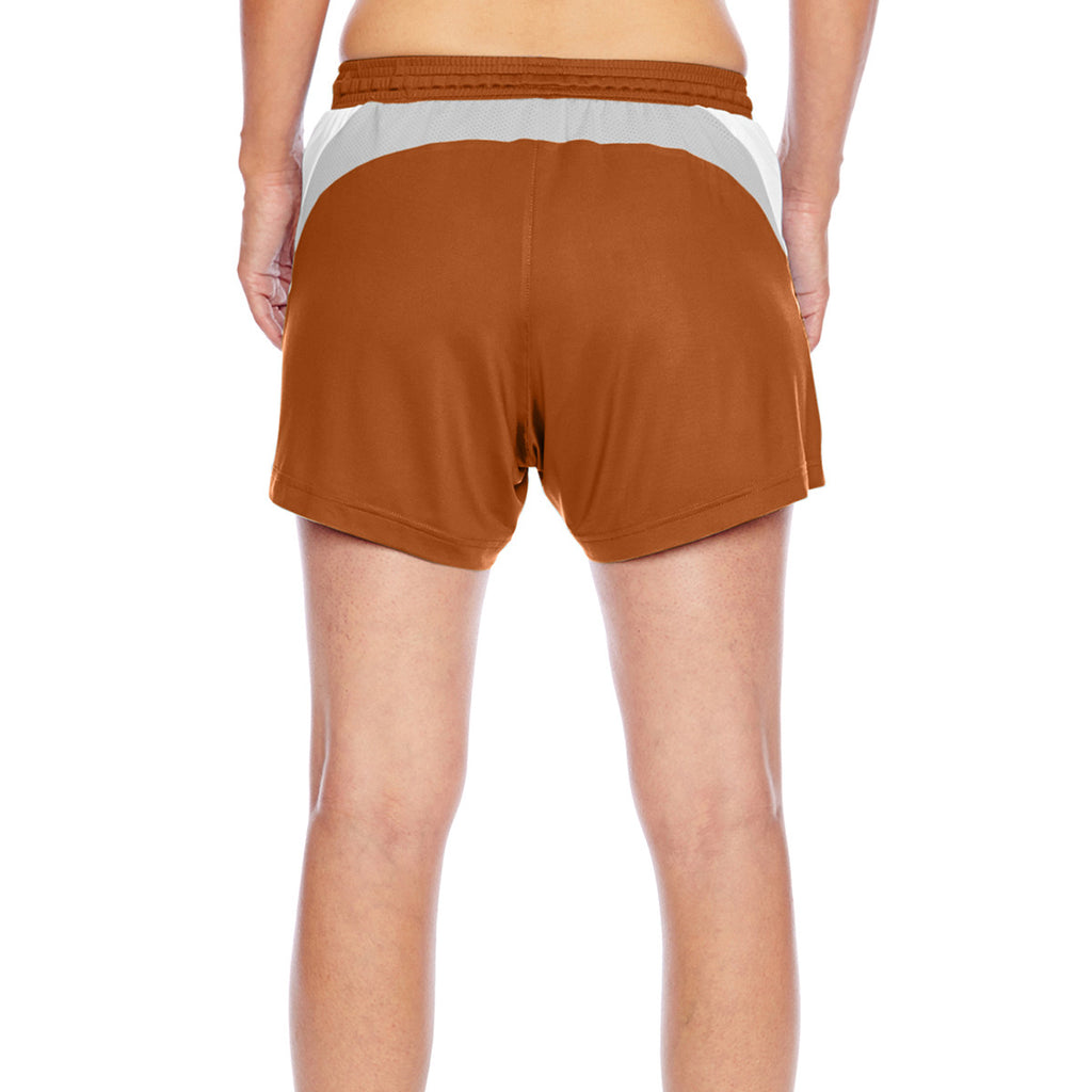 Team 365 Women's Sport Burnt Orange Tournament Short