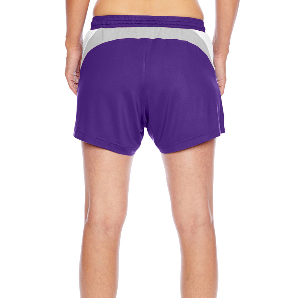 Team 365 Women's Sport Purple Tournament Short