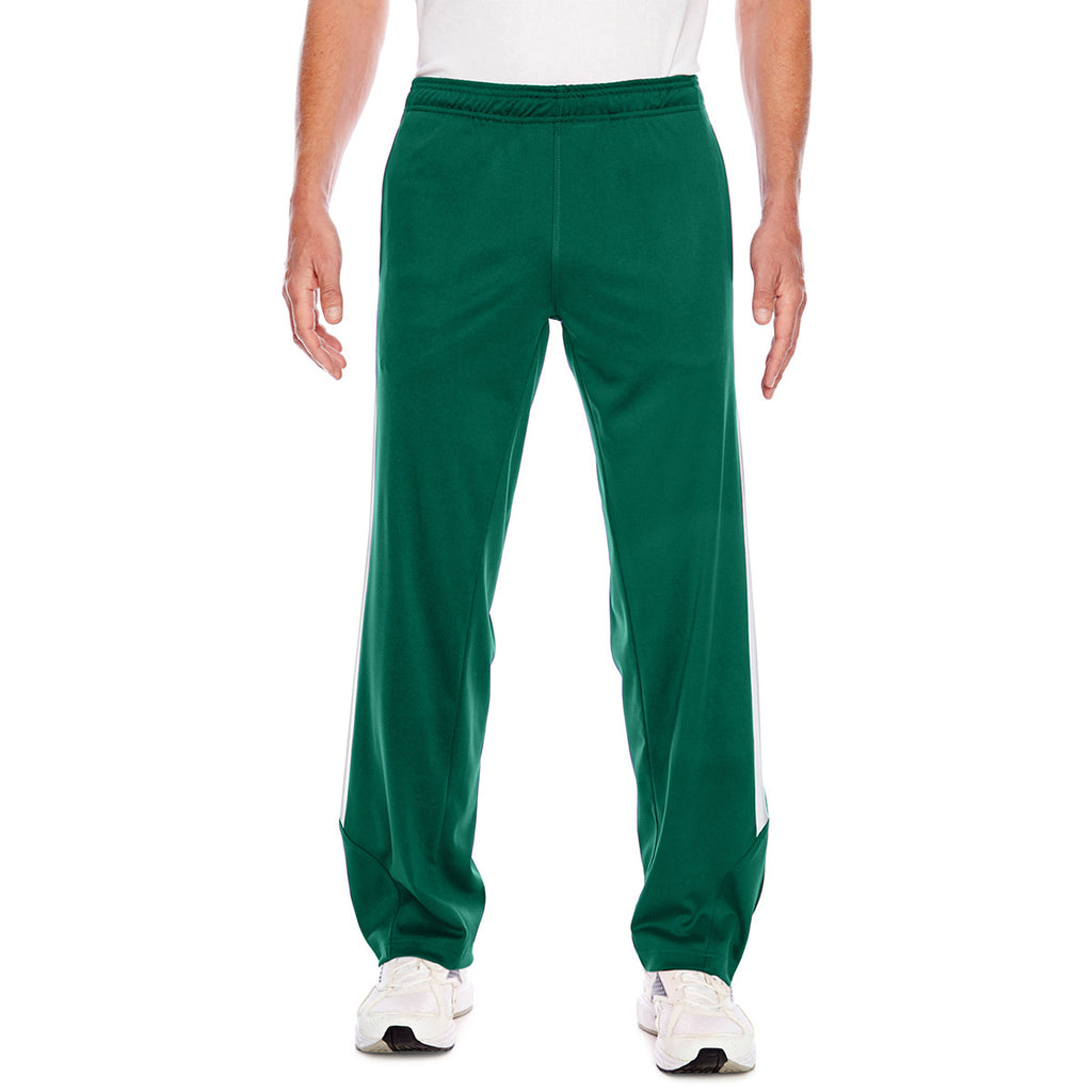 Team 365 Men's Sport Forest/White Elite Performance Fleece Pant