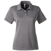 Team 365 Women's Dark Grey Heather Zone Sonic Heather Performance Polo