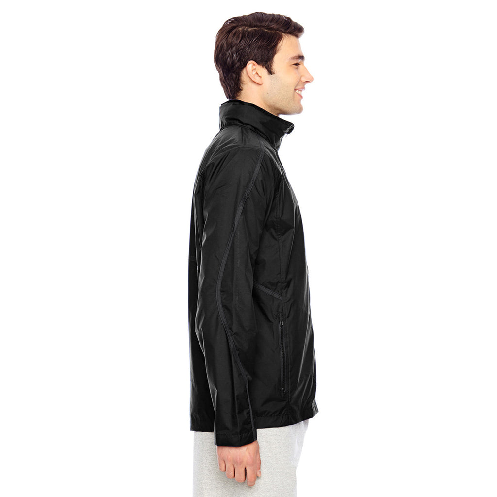 Team 365 Men's Black Conquest Jacket with Mesh Lining