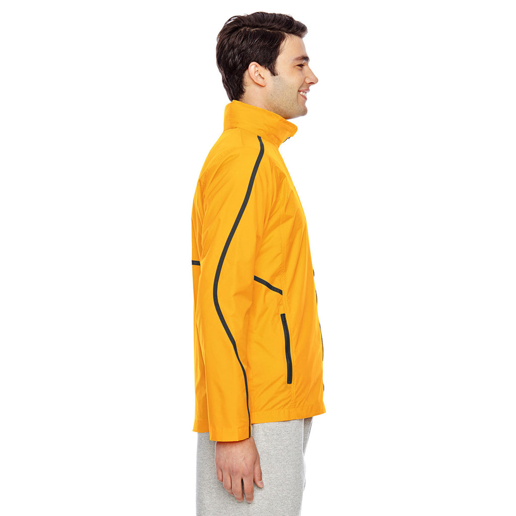 Team 365 Men's Sport Athletic Gold Conquest Jacket with Mesh Lining