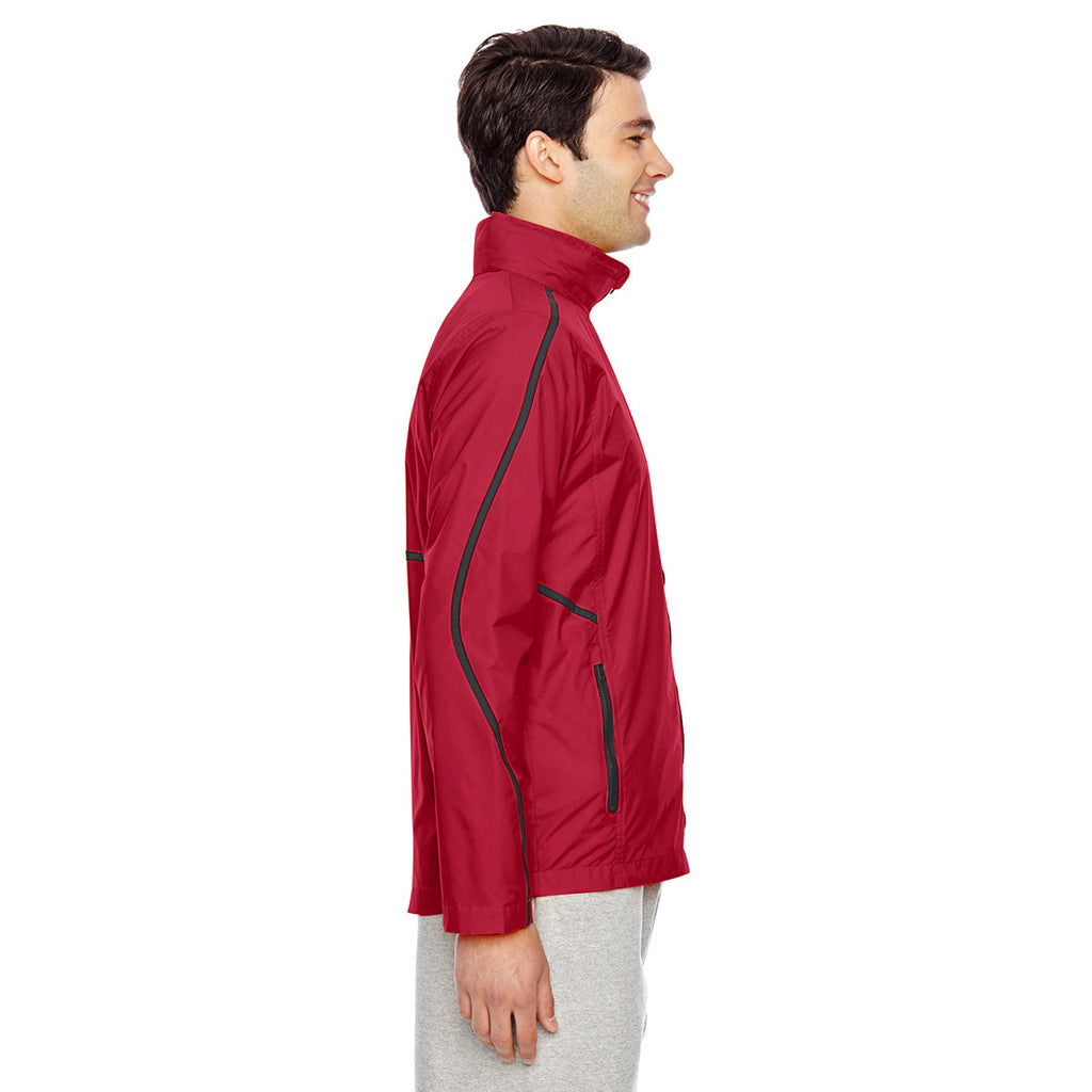 Team 365 Men's Sport Scarlet Red Conquest Jacket with Mesh Lining