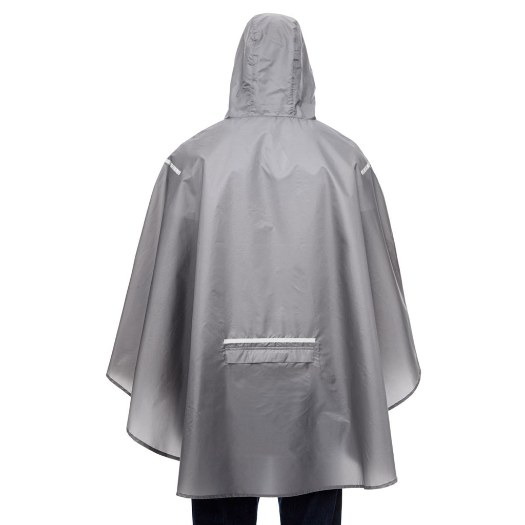 Team 365 Men's Sport Graphite Stadium Packable Poncho