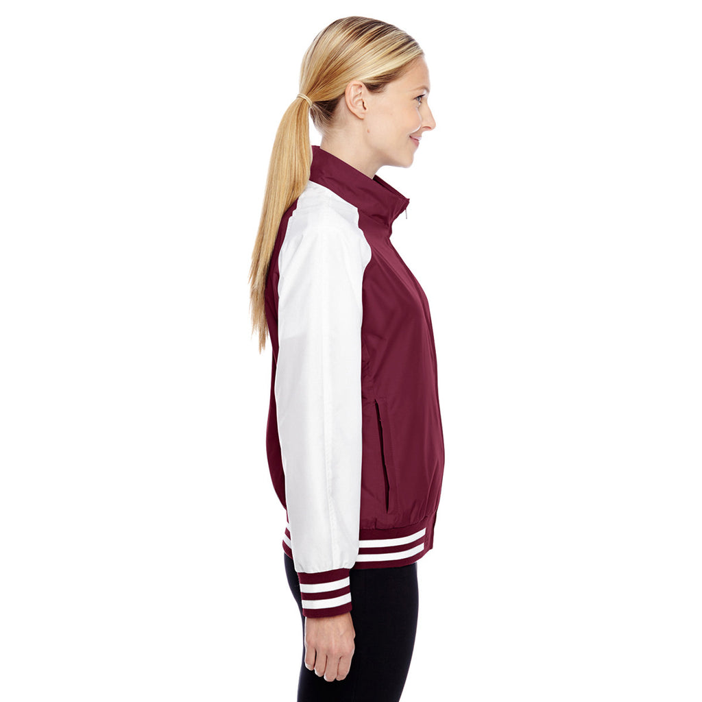 Team 365 Women's Sport Maroon Championship Jacket