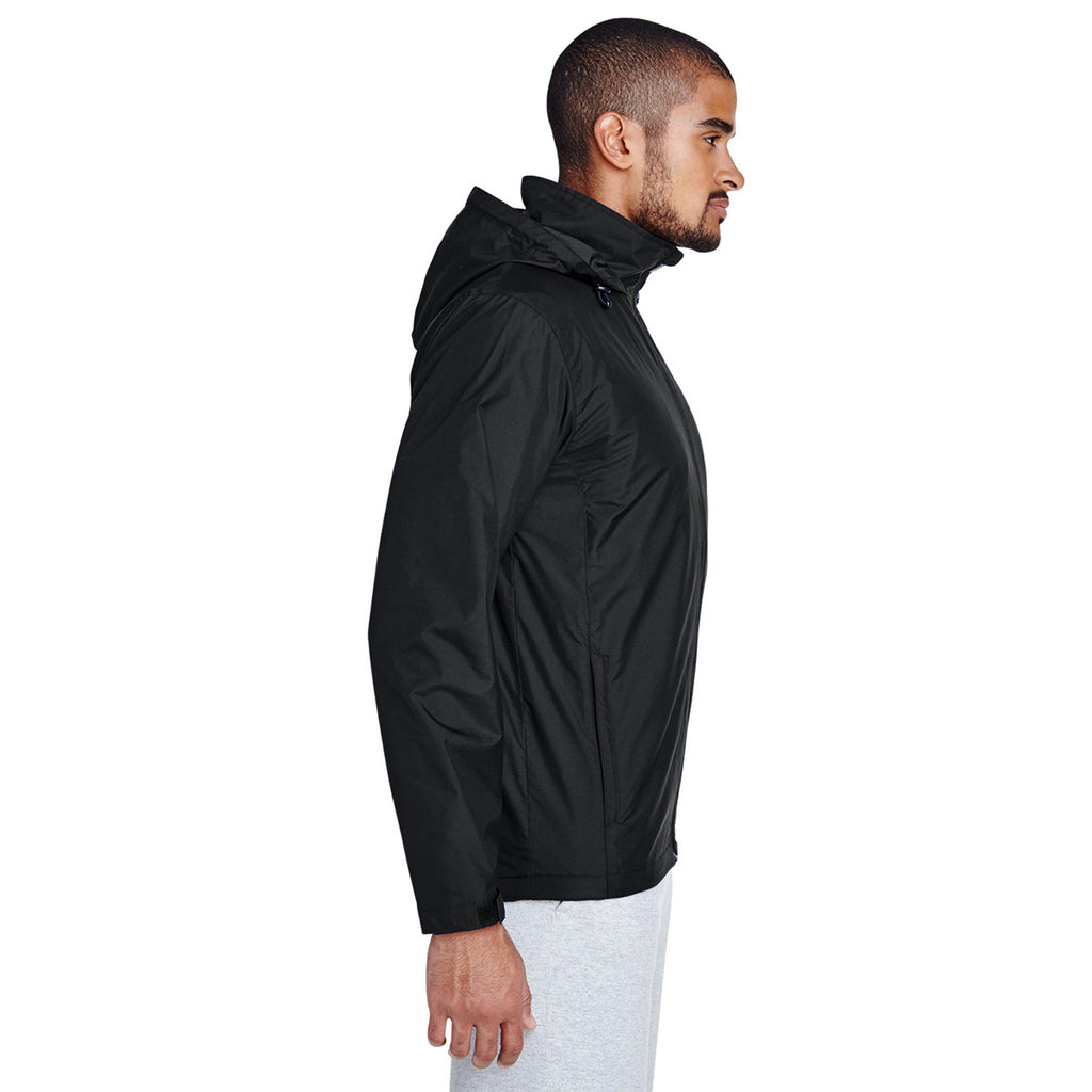 Team 365 Men's Black Boost All-Season Jacket with Fleece Lining