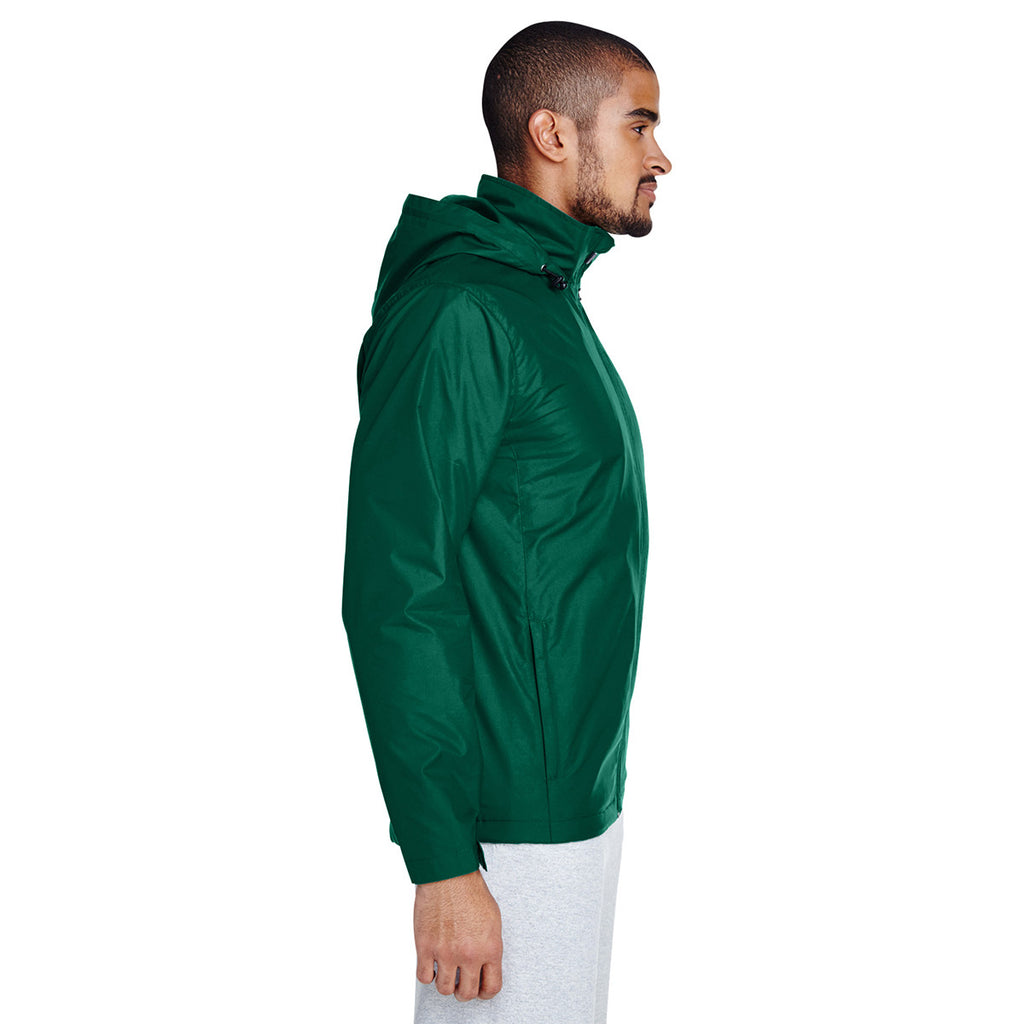 Team 365 Men's Sport Forest Boost All-Season Jacket with Fleece Lining