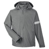 Team 365 Men's Sport Graphite Boost All-Season Jacket with Fleece Lining