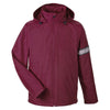 Team 365 Men's Sport Maroon Boost All-Season Jacket with Fleece Lining