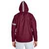 Team 365 Men's Sport Maroon Boost All-Season Jacket with Fleece Lining