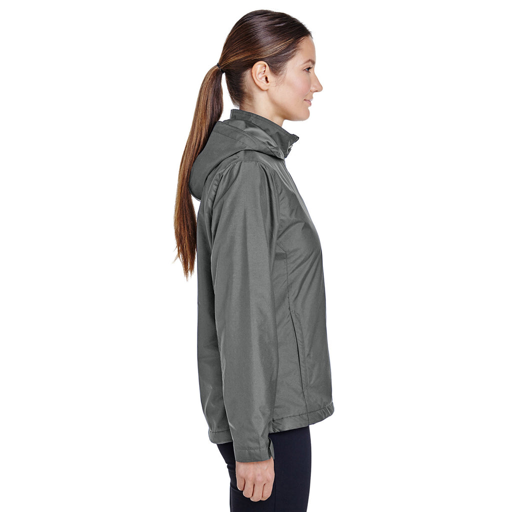 Team 365 Women's Sport Graphite Boost All-Season Jacket with Fleece Lining