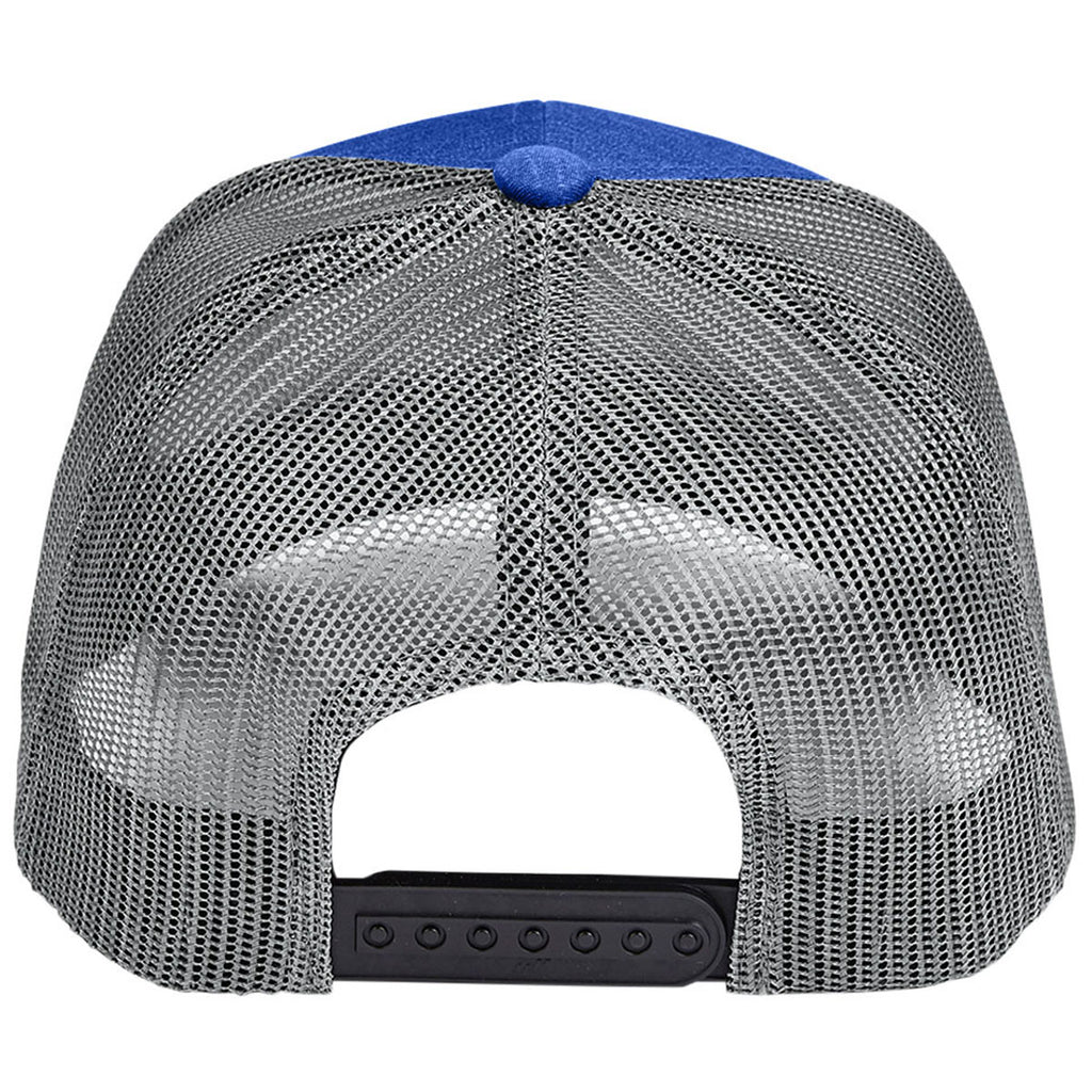 Team 365 Sport Royal Heather/Sport Grey Zone Sonic Heather Trucker Cap