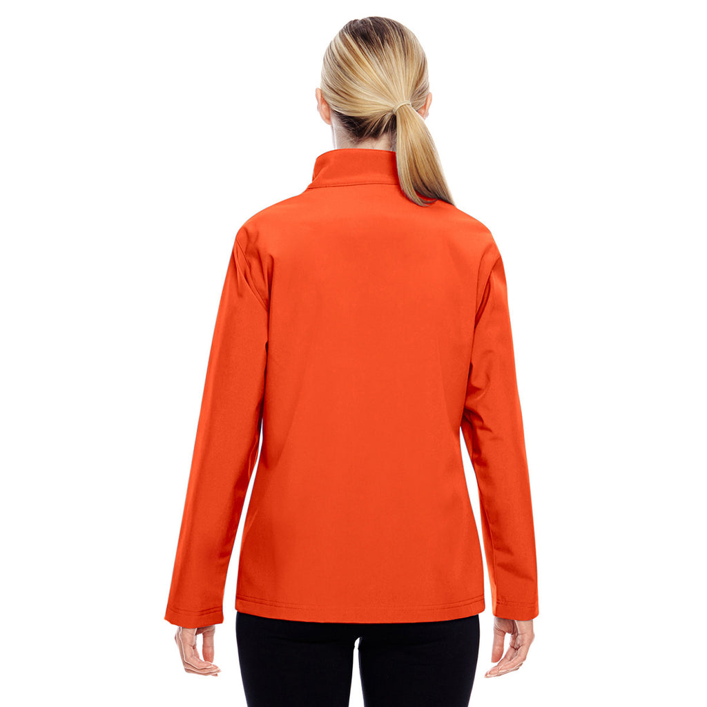 Team 365 Women's Sport Orange Leader Soft Shell Jacket