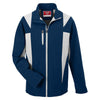 Team 365 Men's Sport Dark Navy/Sport Silver Icon Colorblock Soft Shell Jacket