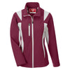 Team 365 Women's Sport Maroon/Sport Silver Icon Colorblock Soft Shell Jacket