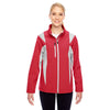 Team 365 Women's Sport Red/Sport Silver Icon Colorblock Soft Shell Jacket