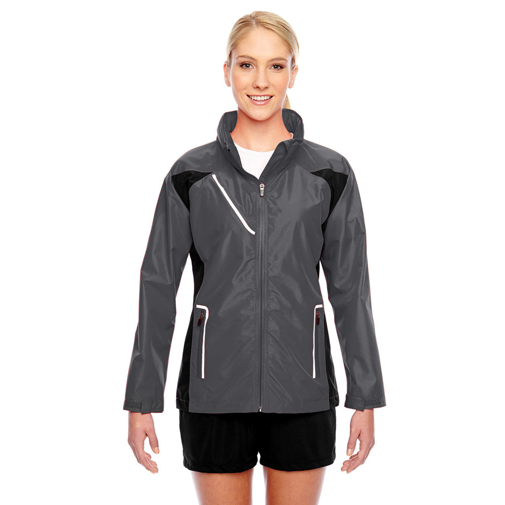 Team 365 Women's Sport Graphite Dominator Waterproof Jacket