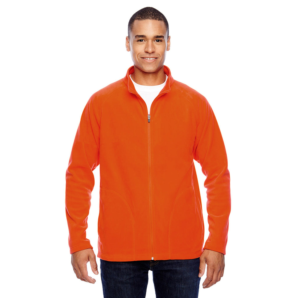 Team 365 Men's Sport Orange Campus Microfleece Jacket