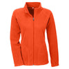 Team 365 Women's Sport Orange Campus Microfleece Jacket